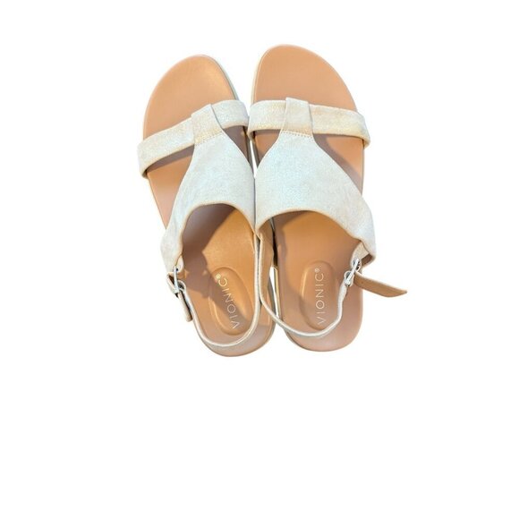 Vionic Womens Platform Sandals Alondra Lug Metallic comfort sandals size 11 - Picture 4 of 9